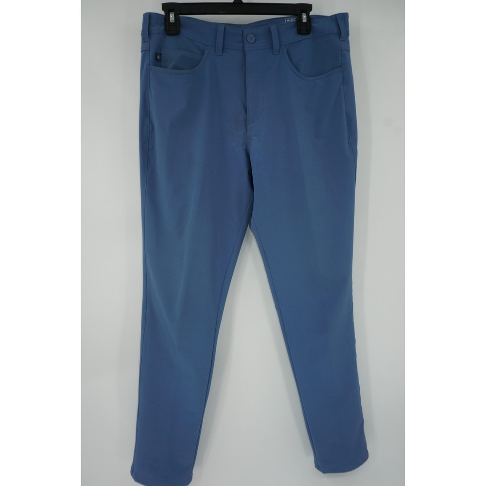 Mizzen+Main Helmsman Pants Blue Athletic Chino Stretch 5-Pocket Men's 32x30